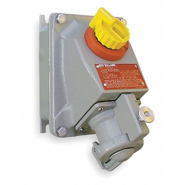 Hubbell Killark 3W 4P 30A Hazardous Pin & Sleeve Receptacle 600VAC - VWSQ3034