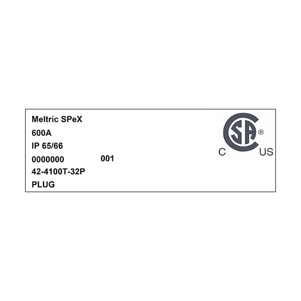 Meltric 42-4100T-32P PLUG - 42-4100T-32P
