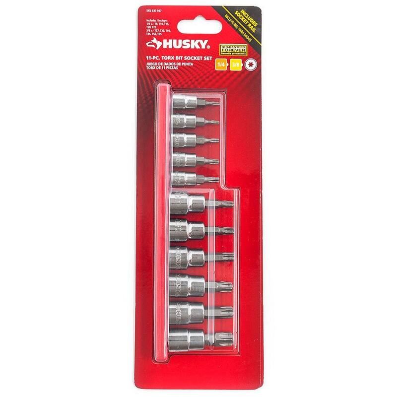 Juego de puntas de vaso Torx de 1/4 y 3/8 pulgadas (11 piezas) - HTXBS11PCSR