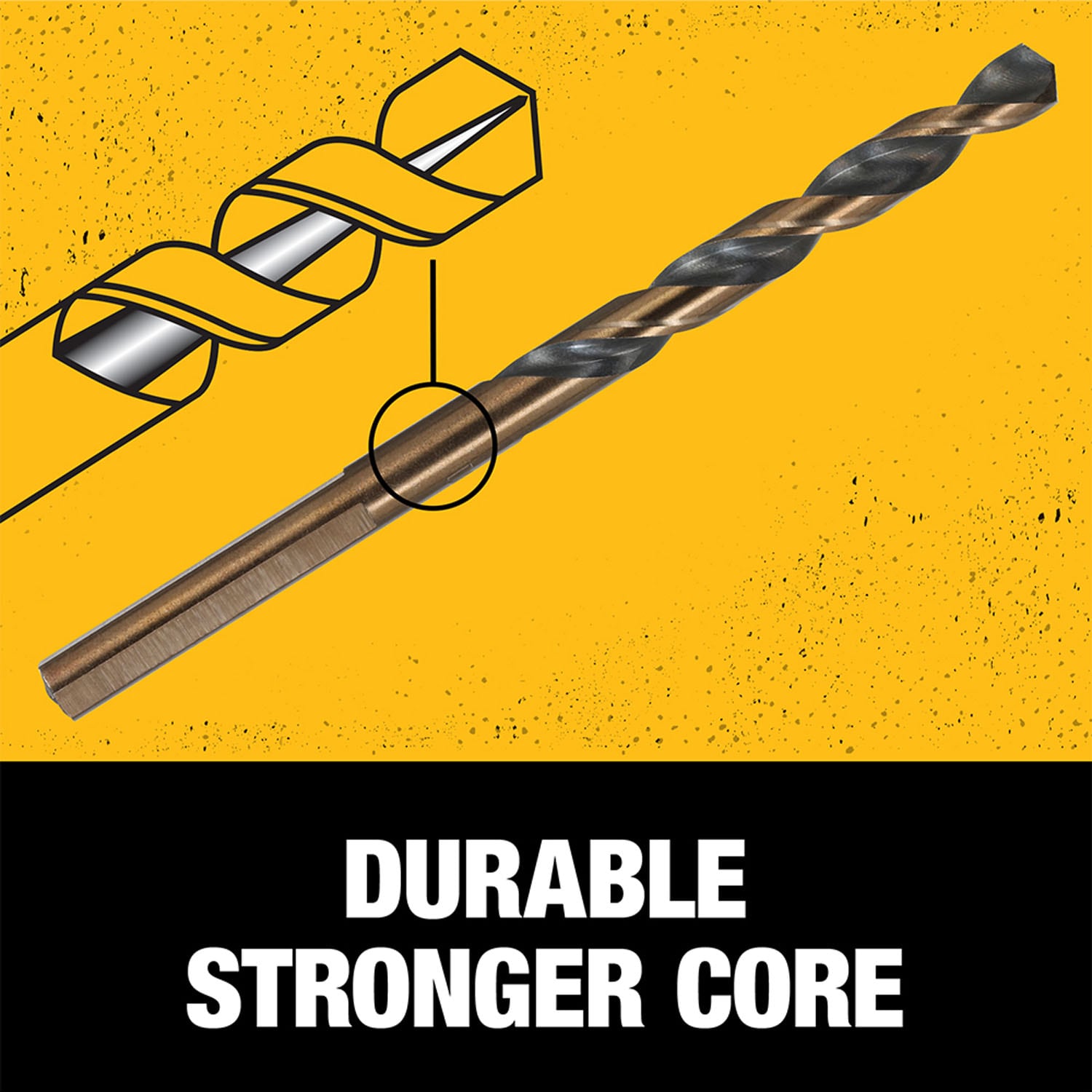 DEWALT Juego de brocas helicoidales recubiertas de negro y dorado de 20 piezas de longitud estándar HSS - DW1177