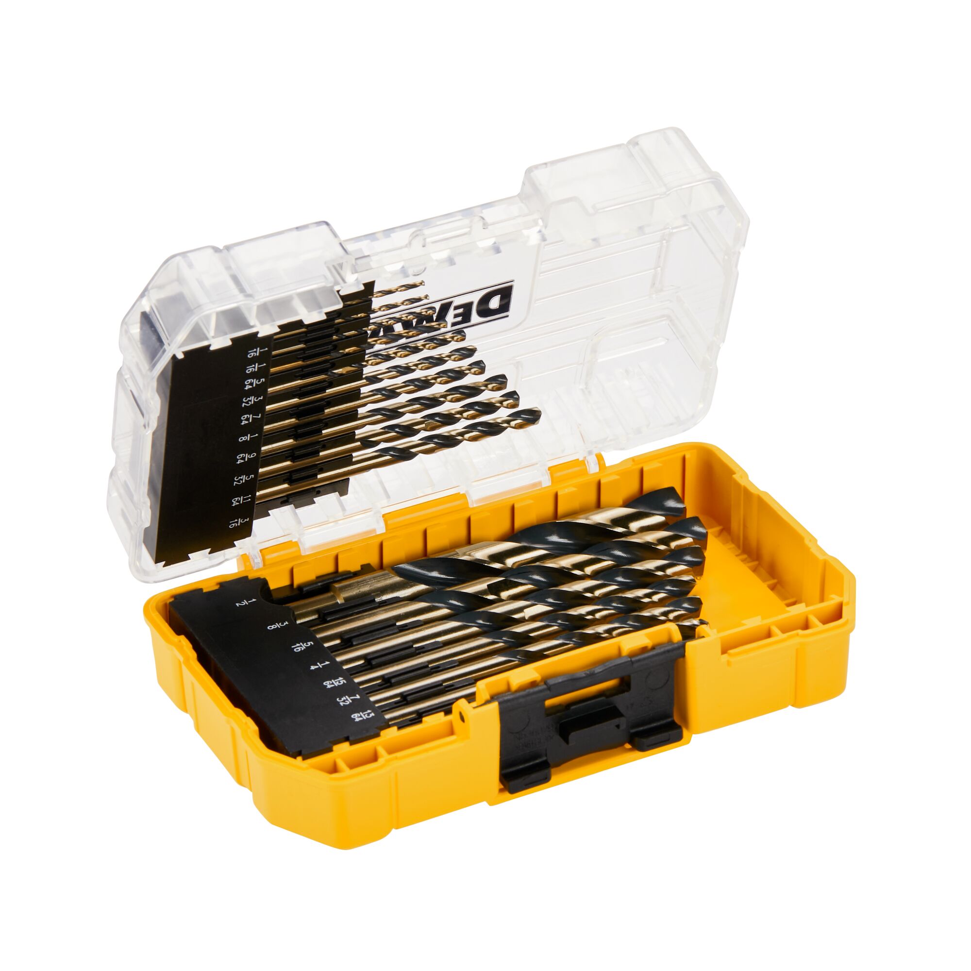 DEWALT Juego de brocas helicoidales recubiertas de negro y dorado de 20 piezas de longitud estándar HSS - DW1177