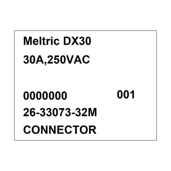 Meltric 26-33073-32M CONNECTOR - 26-33073-32M