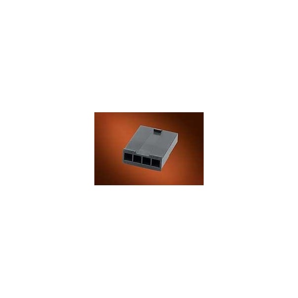 Molex MiniFitJr Plg /DH V-0 2Ckt Black - 46999-0275