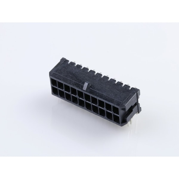 Molex Microfit 3.0 RA PTH w/clip DR Tin 20 Ckt - 43045-2021