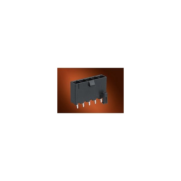 Molex MiniFitJrHdr Vt SR W/Pgs Sn V0 5Ckt - 50-36-2452