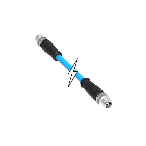 Molex M12 CAT6A CORDSET BLUE PUR AWG26 30M - 1203410309