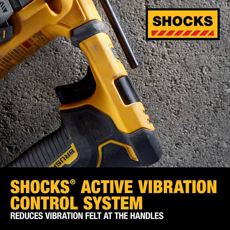 DEWALT ATOMIC 20V MAX Taladro martillo SDS Plus ultra compacto inalámbrico sin escobillas de 5/8 pulgadas (Herramienta solamente) - DCH172B