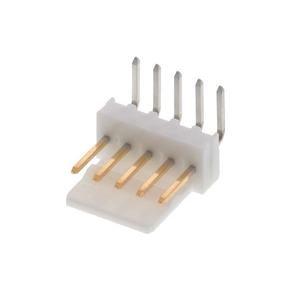 Molex 2.54mm KK Hdr RA FricLK .5Au 5Ckt - 22-12-4052
