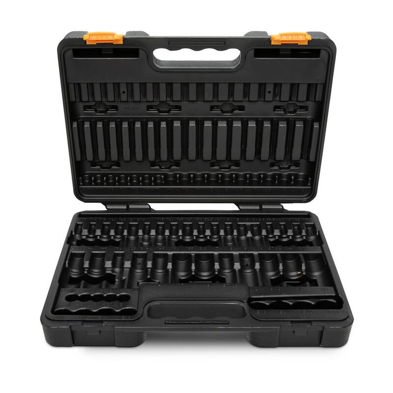 Juego de llaves de dado y puntas hexagonales y Torx maestras SAE/Métricas de 1/4, 3/8 y 1/2 pulgadas de GEARWRENCH (84 piezas) - 80742