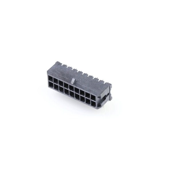 Molex Microfit 3.0 RA PTH w/clip DR Tin 18 Ckt - 43045-1821
