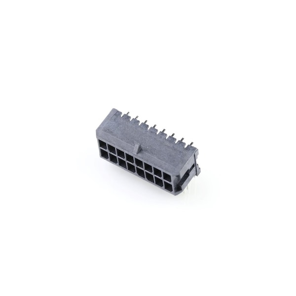 Molex Microfit 3.0 RA PTH w/clip DR Tin 16 Ckt - 43045-1621