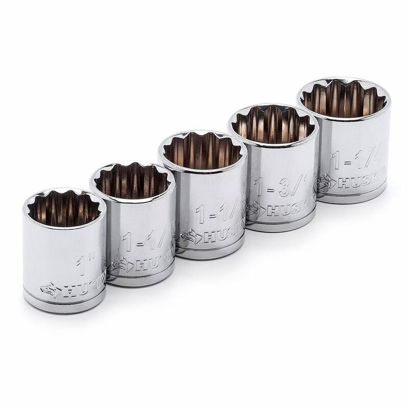 Juego de llaves de vaso grandes SAE de 1/2 pulgadas (5 piezas) - H2DSAE5PC-02