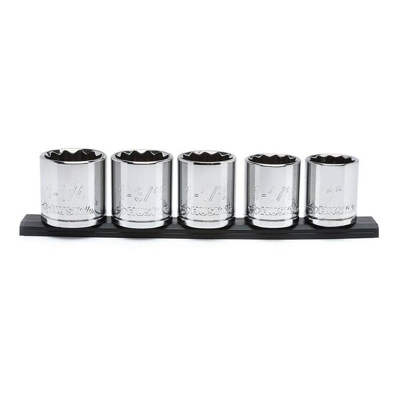 Juego de llaves de vaso grandes SAE de 1/2 pulgadas (5 piezas) - H2DSAE5PC-02