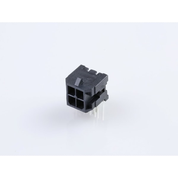 Molex Microfit 3.0 RA PTH w/clip DR Tin 4 Ckt - 43045-0421