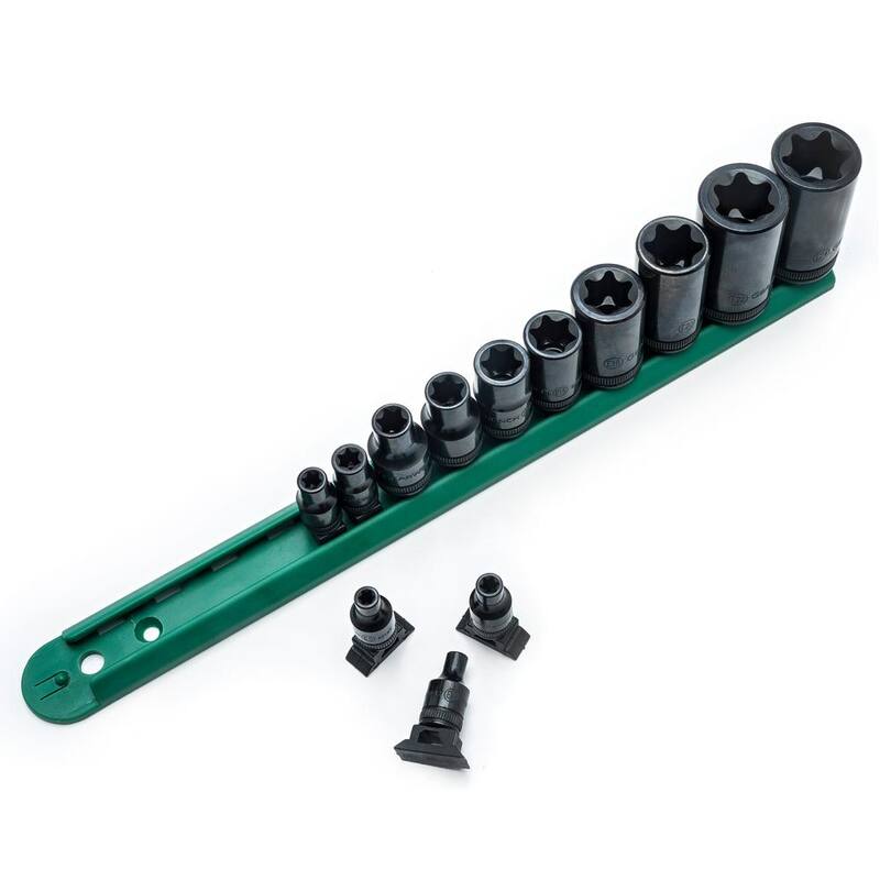 Juego de Dados con Punta Torx Externa de 1/4, 3/8 y 1/2 pulgadas de GEARWRENCH (13 Piezas) - 80583