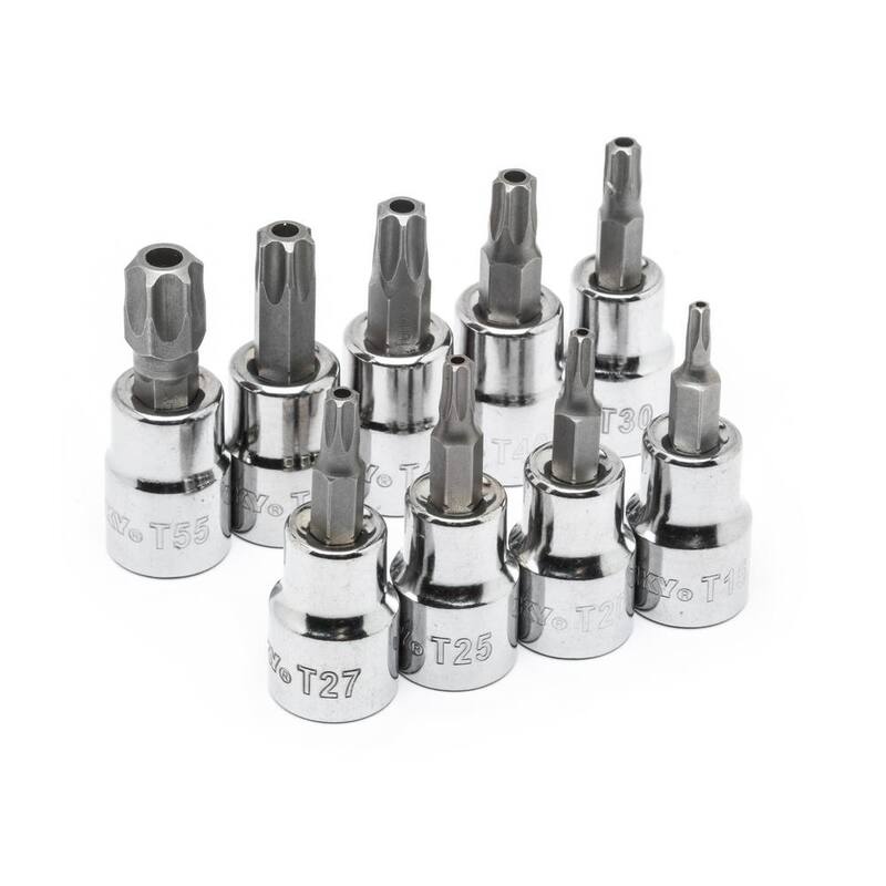 Juego de dados de vaso Hex/Torx SAE/Métrico de 3/8 pulgadas (22 piezas) - H3DCHEXTORX22PC