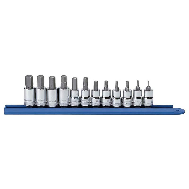 Juego de llaves de vaso GEARWRENCH de 3/8 pulgadas con puntas hexagonales métricas (12 piezas) - 80580