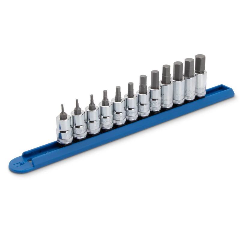 Juego de llaves de vaso GEARWRENCH de 3/8 pulgadas con puntas hexagonales métricas (12 piezas) - 80580