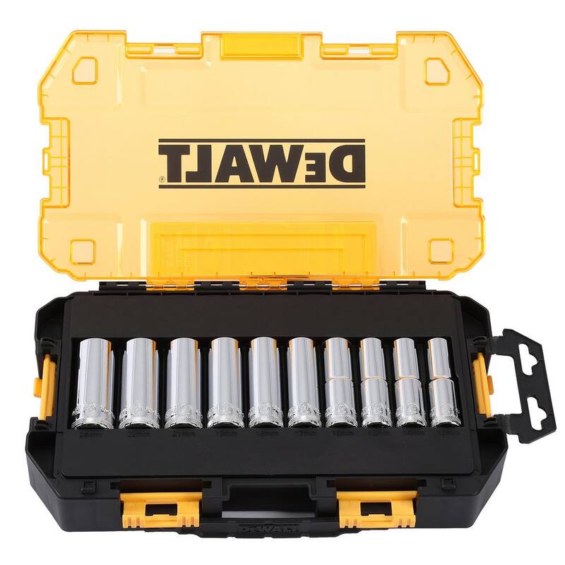 Juego de dados profundos de 1/2 pulgada DEWALT (10 piezas) - DWMT73815