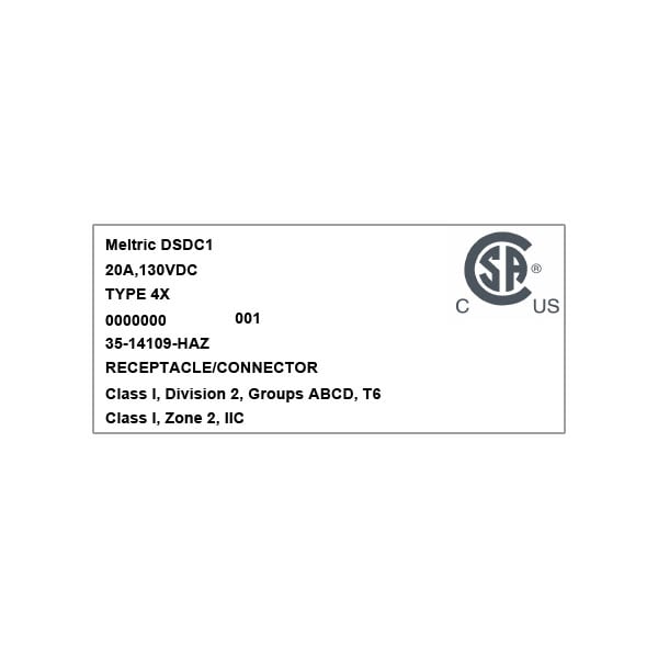 Meltric 35-14109-HAZ RECEPTACLE - 35-14109-HAZ