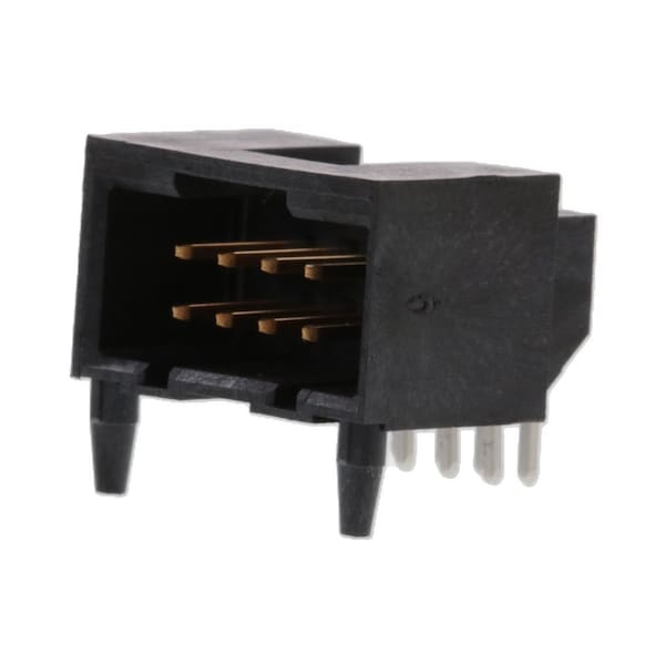 Molex CGrid RA Shrd Hdr wPg 15SAu 8Ckt - 74164-0008