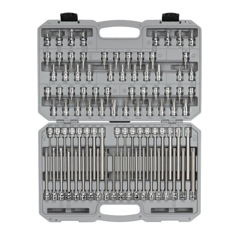 Juego de Vasos para Puntas Hexagonales, Torx, Phillips, Ranuradas y Cuadradas TEKTON de 3/8 pulgadas (91 piezas) - SHB91312
