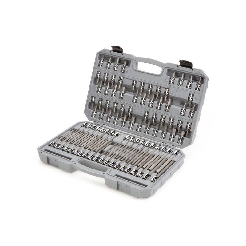 Juego de Vasos para Puntas Hexagonales, Torx, Phillips, Ranuradas y Cuadradas TEKTON de 3/8 pulgadas (91 piezas) - SHB91312