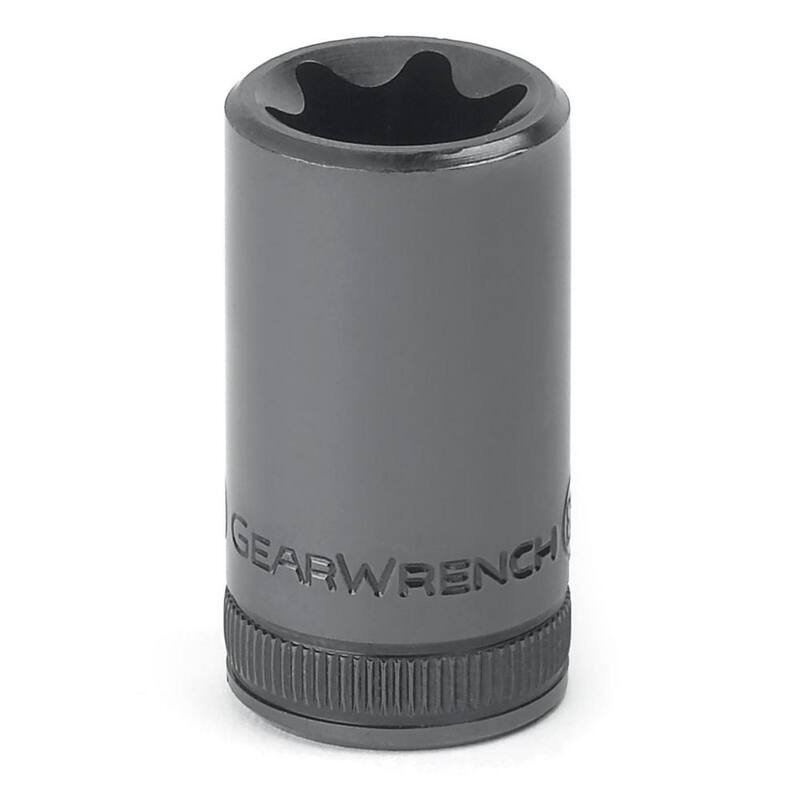Juego de llaves de vaso para bits hexagonales, E-Torx y Torx en unidades SAE/Métricas de 1/4, 3/8 y 1/2 de pulgada (36 piezas) - 80726