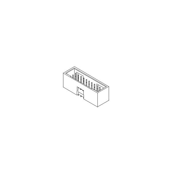 Molex CGrid VT Shrd Hdr Opt A 30 SAu 10Ckt - 15-80-0105