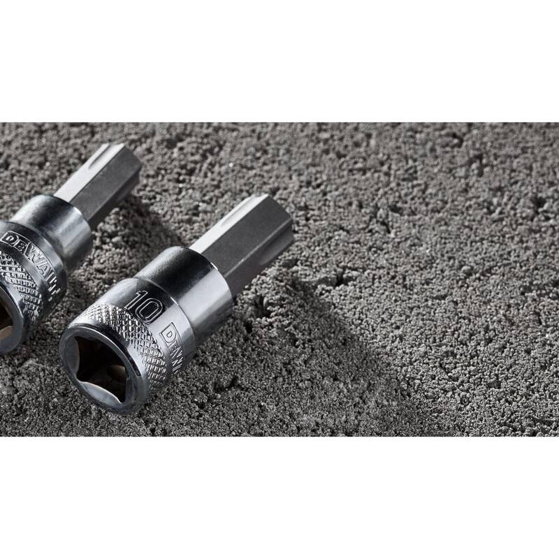 Juego de llaves de vaso hexagonales DEWALT de 3/8 pulgadas SAE y métricas (12 piezas) - DWMT17002