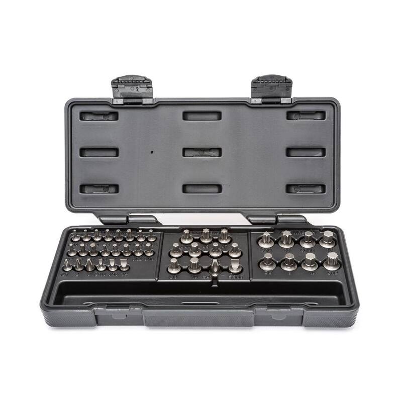 Juego de Puntas de Inserción Phillips, Ranuradas, Torx, Hexagonales y de Triple Cuadrado de Perfil Bajo GEARWRENCH para Llaves con Estuche (41 Piezas) - 81602