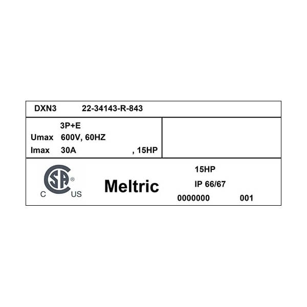 Meltric 22-34143-R-843 RECEPTACLE NORMALLY CLOSED LID PADLOCK PAWL - 22-34143-R-843