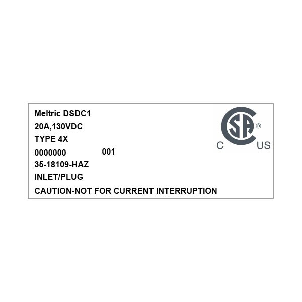 Meltric 35-18109-HAZ INLET - 35-18109-HAZ