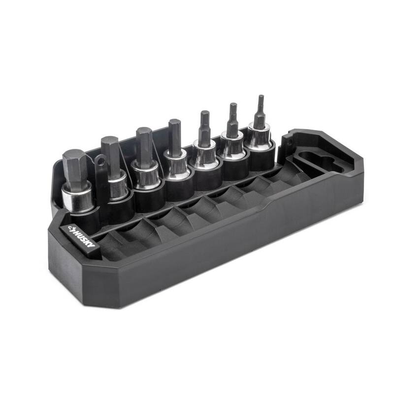 Juego de 14 piezas de dado Bit Socket Husky BITE de 3/8 pulgadas, para SAE y métrico - HB3DBS14SMCB