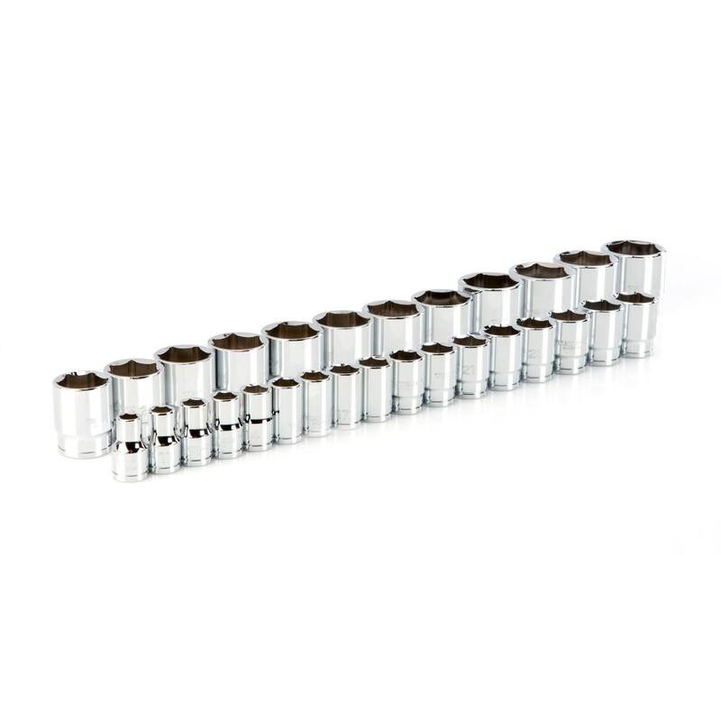 Juego de dados de 1/2 pulgadas de 6 puntos TEKTON (29 piezas) - SHD92010