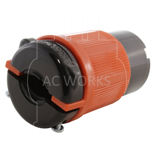 Ac Works Locking Connector, L15-30R, 30 A, 250V AC, Single Phase, 2 Pole - ASL1530R