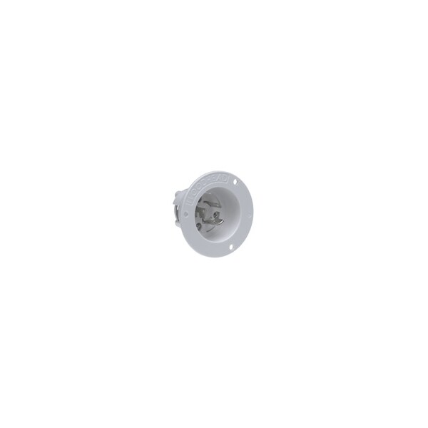 Woodhead Locking Inlet, L5-15R, 15 A, 125V AC, 2 Pole - 2447MB
