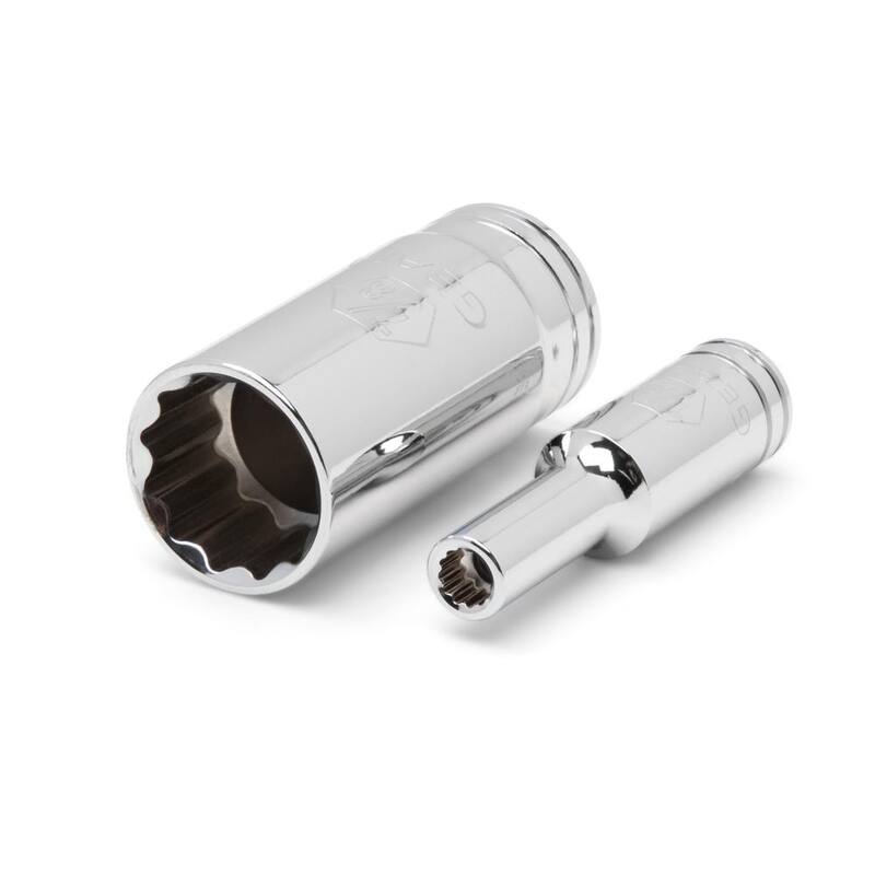 Juego de dados profundos de 12 puntos GEARWRENCH de 3/8 pulgadas (11 piezas) - 80563