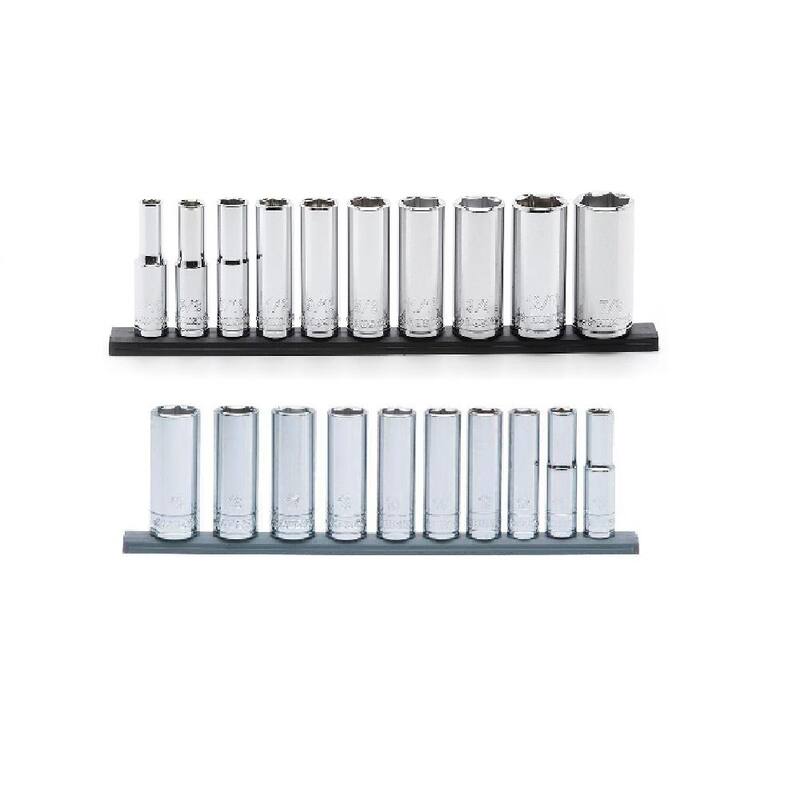 Juego de llaves de vaso profundo Husky de 3/8 pulg. (20 piezas) - H3DDP20PCSR