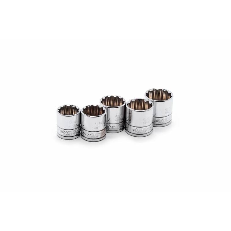 Juego de 10 piezas de dados X-Large SAE/MM de 1/2 pulgadas (H2D10PC) de Husky