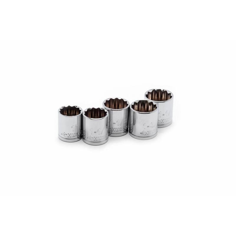 Juego de 10 piezas de dados X-Large SAE/MM de 1/2 pulgadas (H2D10PC) de Husky