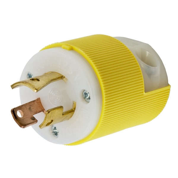 Conector de Bloqueo Hubbell Wiring Device-Kellems, No-NEMA, 10A, 250/125V AC, Monofásico, 3 Polos, Terminales de Tornillo - HBL7567CY