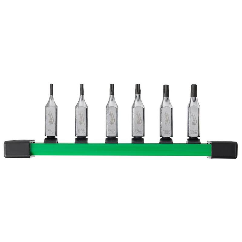 Juego de 6 piezas de puntas tipo Torx de Milwaukee de 1/4 pulg. (48-22-9530)