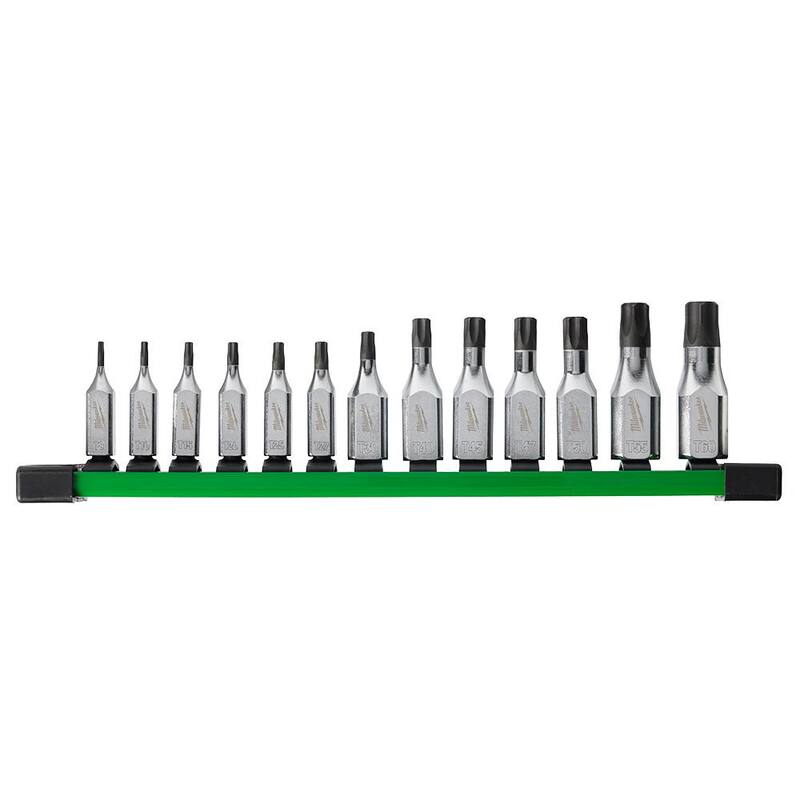 Juego de dados de vaso con punta Torx de 1/4 y 3/8 pulgadas Milwaukee (13 piezas) - 48-22-9532