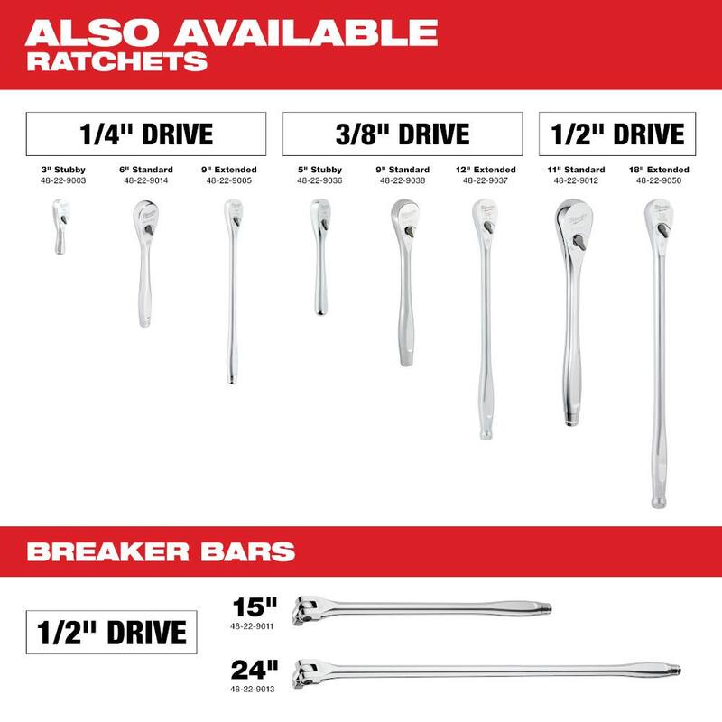 Juego de llaves de vaso Torx de 3/8 pulgadas de Milwaukee (10 piezas) - 48-22-9531