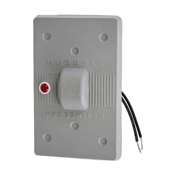 Hubbell Wiring Device-Kellems Weatherproof Plates, Number of Gangs: 1-Gang Neoprene, Light Texture Finish, Gray - HBL1785