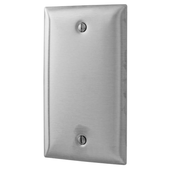 Placas de pared para caja en blanco Hubbell Wiring Device-Kellems, Número de Gangs: 1 Acero inoxidable, Acabado mate, Plateado - SS13