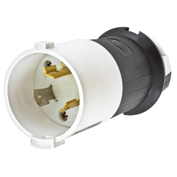 Conector con bloqueo Hubbell Wiring Device-Kellems, L7-20P, 20 A, 277V AC, Monofásico, 2 Polos, Terminales de Tornillo - HBL2331S