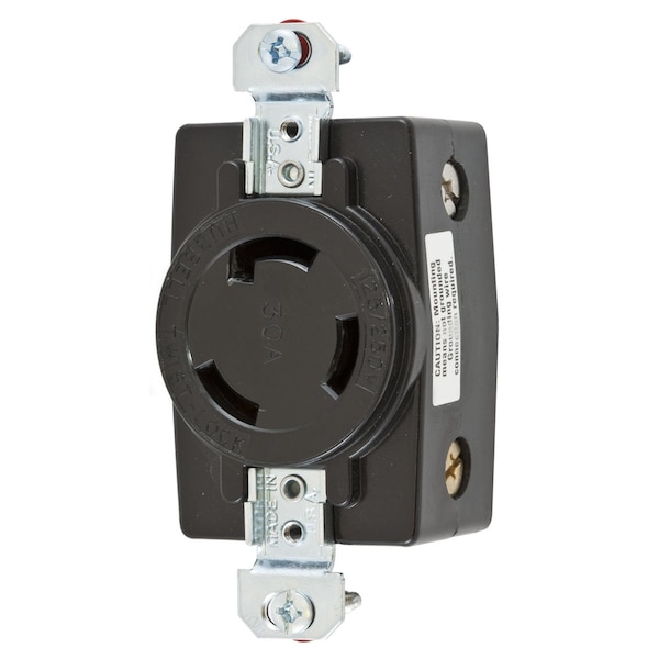 Receptáculo con bloqueo Hubbell Wiring Device-Kellems, 20 A, 250V AC, 2 Polos - HBL3330G