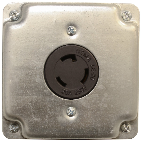 Receptáculo con bloqueo, L6-20R, 20 A, 250V AC - FML620R